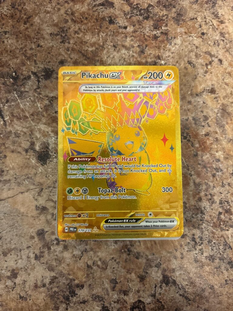 Opened my first pack of Pokémon cards in 25 years. Got this.