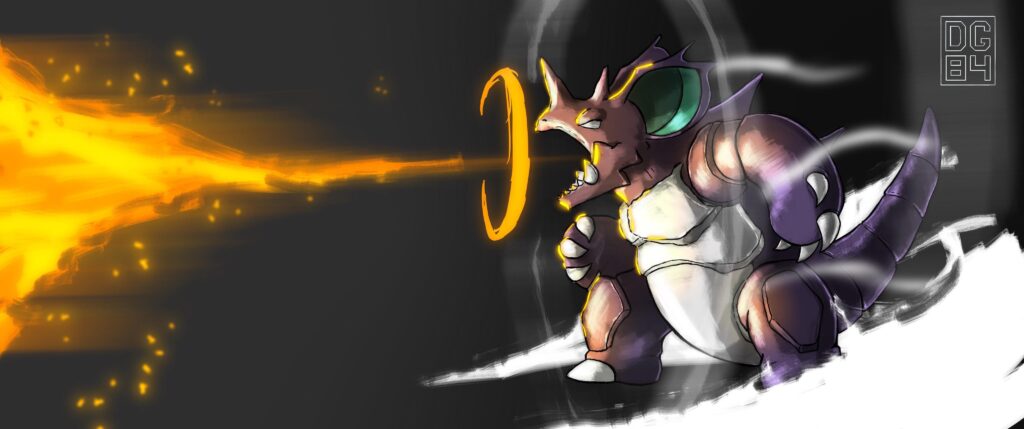 [OC] My Nidoking Flamethrower