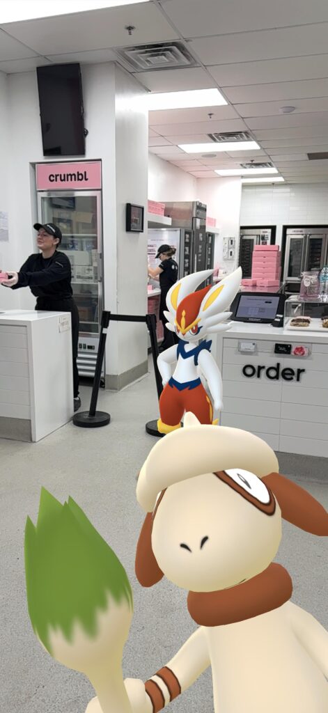 Photobombed at Crumbl