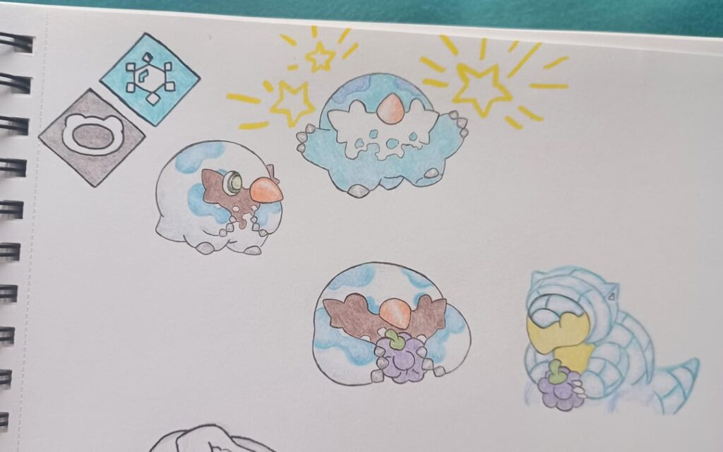 A Mole/Armadillo/Penguin thing that emotes by curling up.