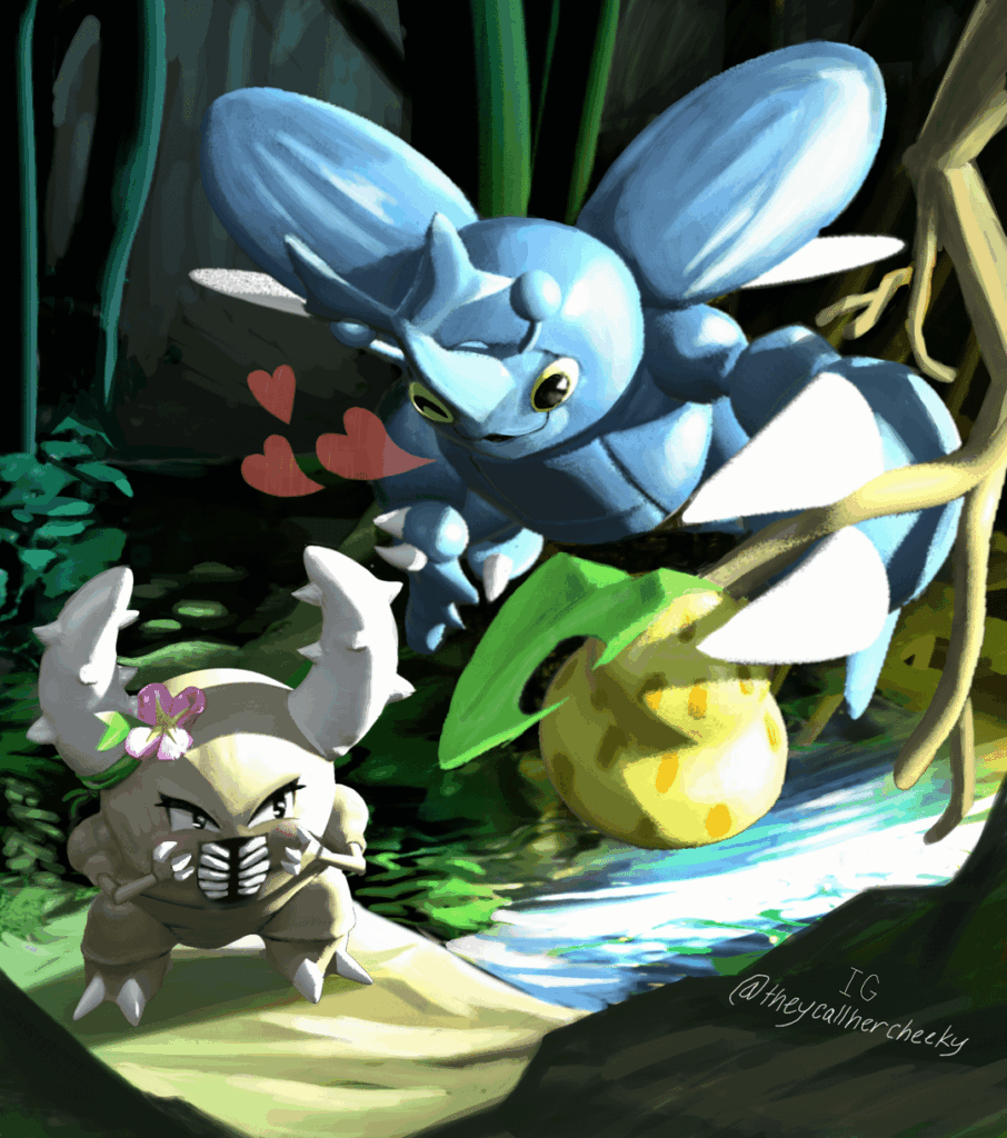 Pokemon art for Valentine's