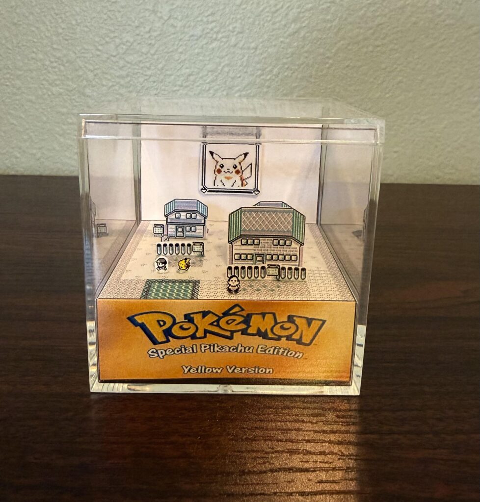 I made a little Yellow Version diorama in an acrylic cube for fun