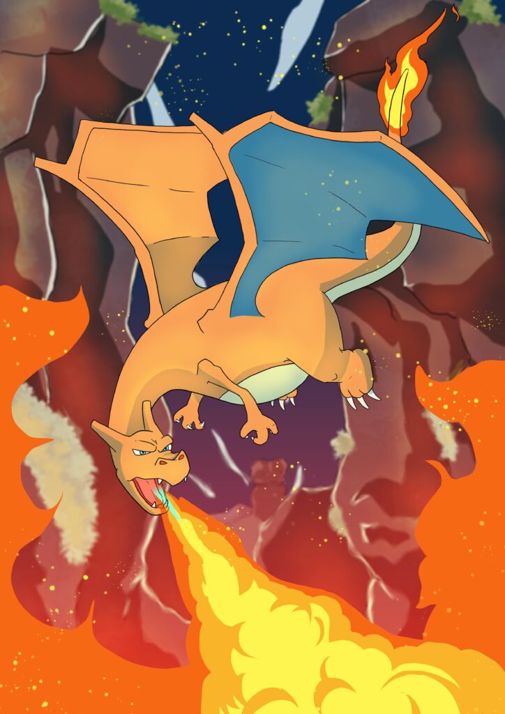 Latest poke drawing - Charizard is my favorite