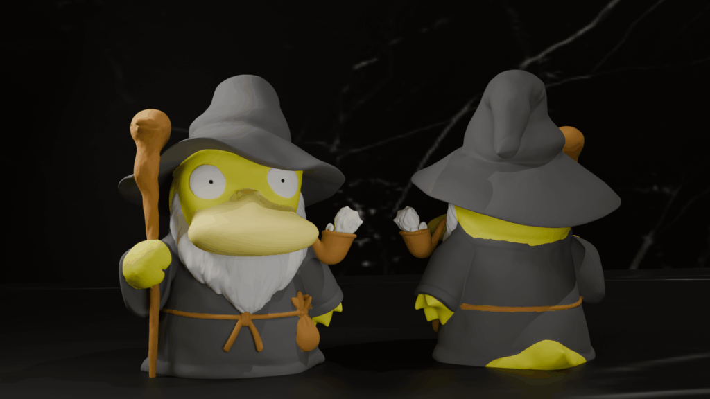 Psyduck X Gandalf - By Spearman Workshop