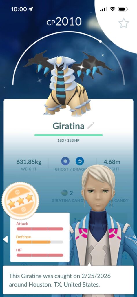 Shiny Giratina off the February Go Pass? Say less!!