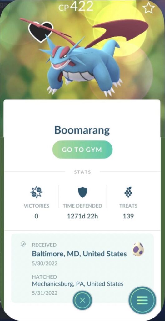 What’s the longest time your Pokémon has been in a gym?