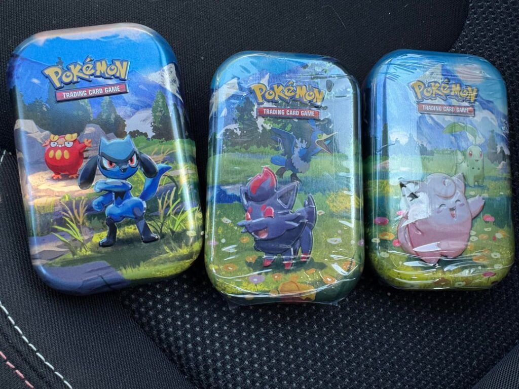 I caught some Ascended Heroes tins at Walmart and even got a few hits!