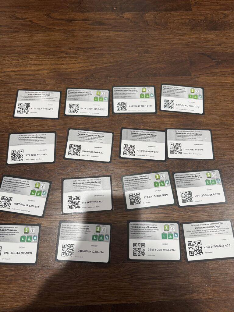 Code cards for those who want!