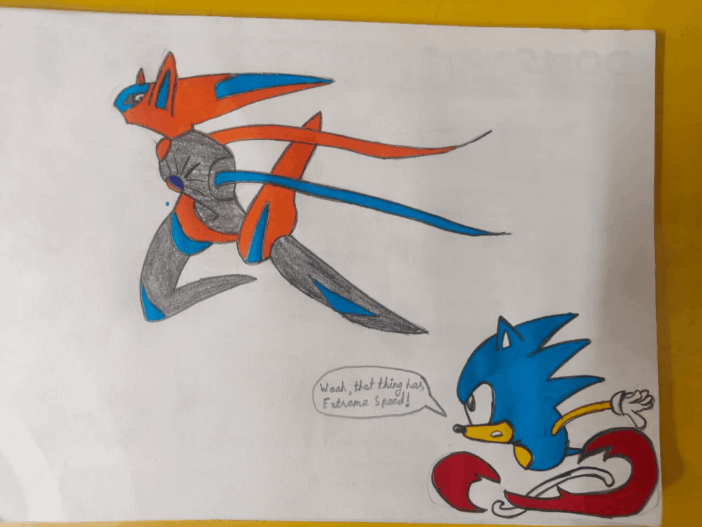 Woah, that thing has Extreme Speed! (Art by me)