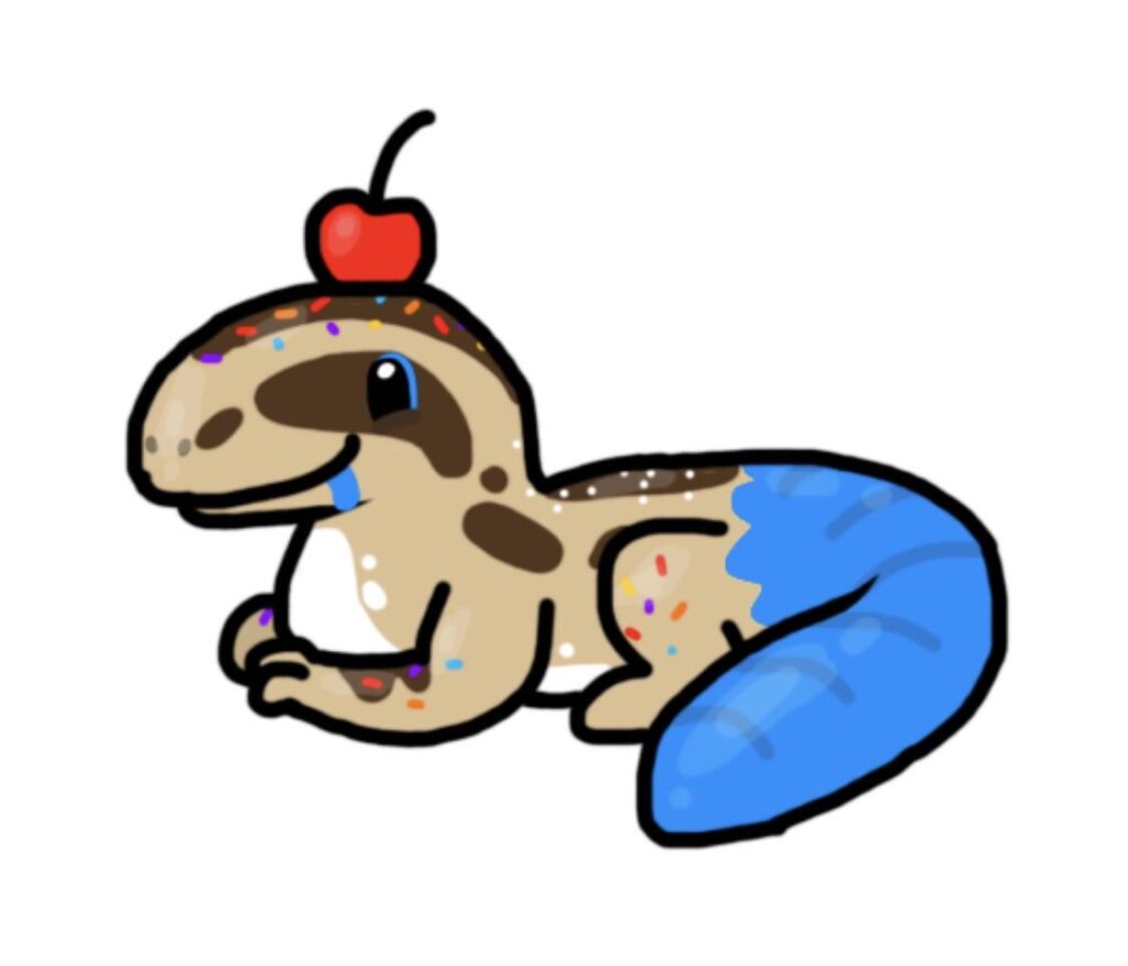 Another fakemon I made on my phone: skinkly