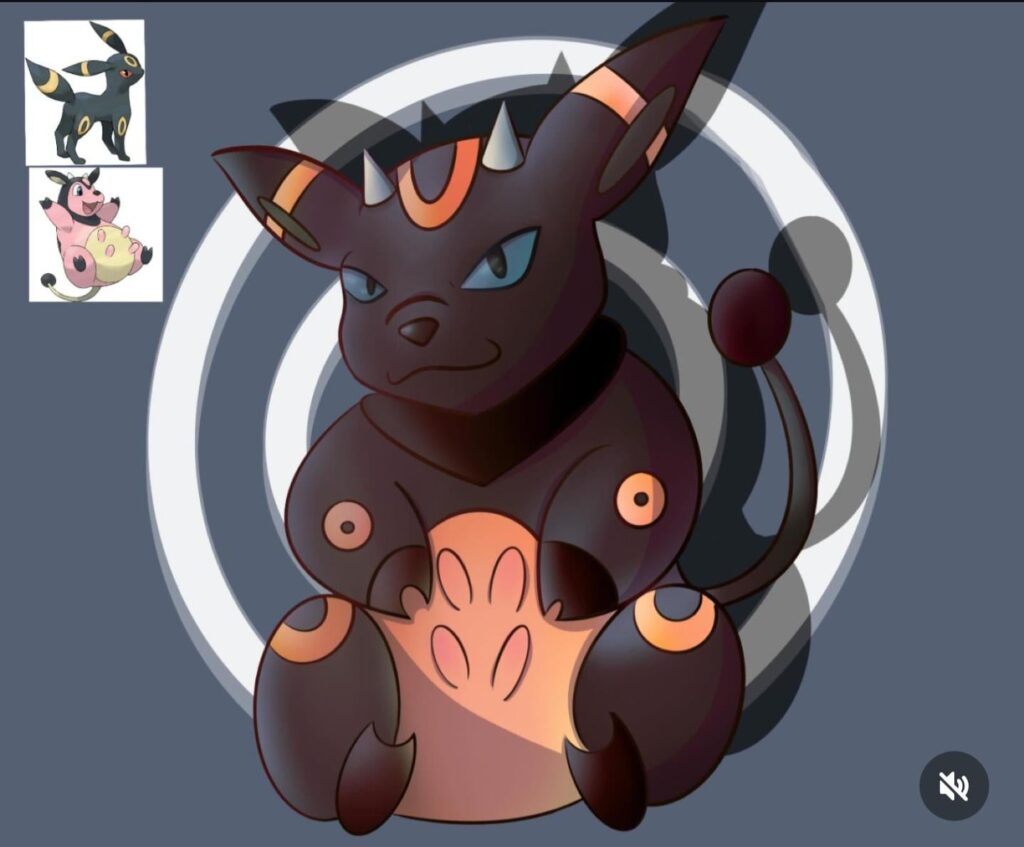 [OC] Milktank Umbreon fusion