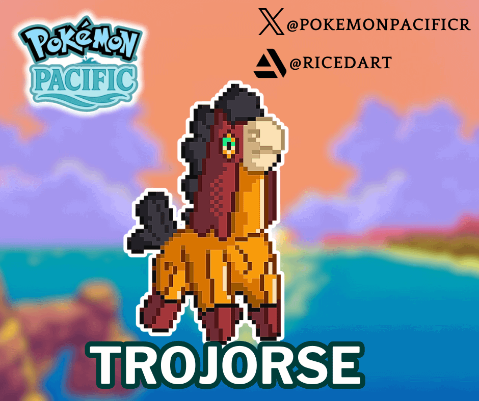 I create a ghost pokemon based on the trojan horse