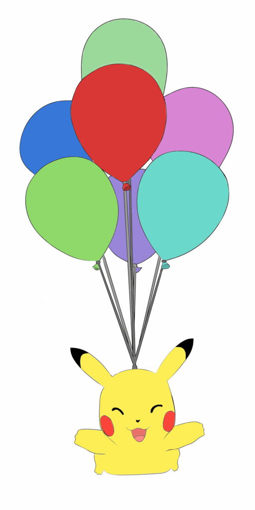 I enjoyed changing around the colors for the balloons