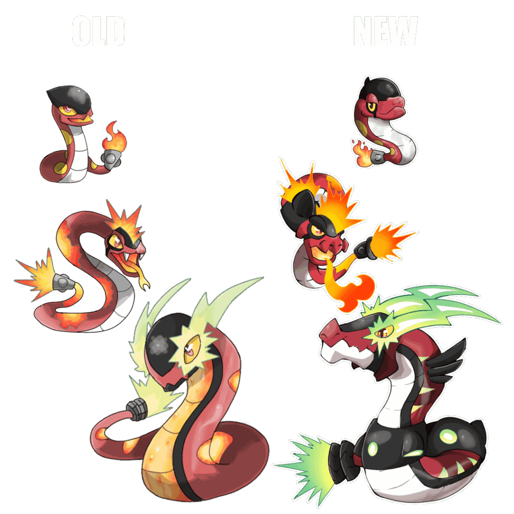 starter(redrawn) + more fakemon