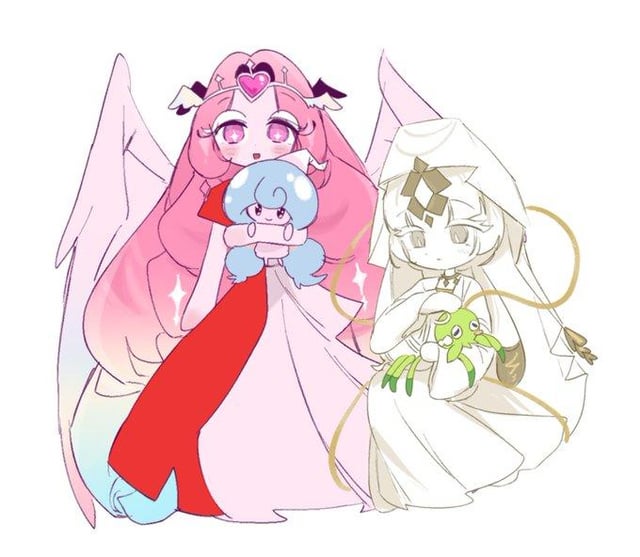 Precorrupted eternal sugar/sugar of happiness and Hattrem and mystic flour and tarountula (by @285cookie)