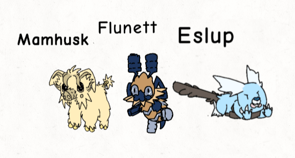 Gen 10 starters released so I'll post these base starters I made.