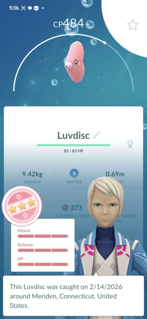 Voohoo! (Caught after winning 1* raid)