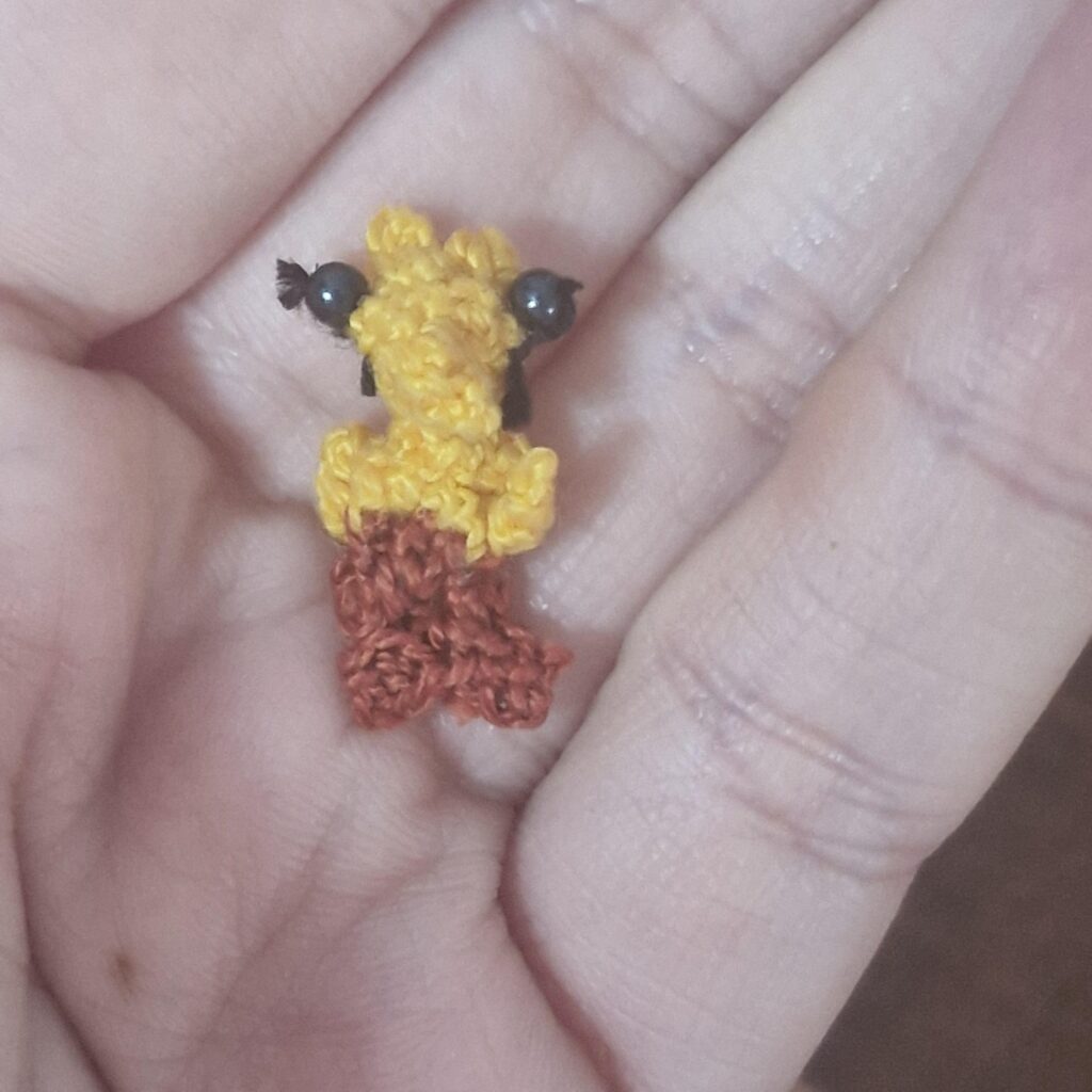 [OC] I have crocheted the tiniest drowzee ever.