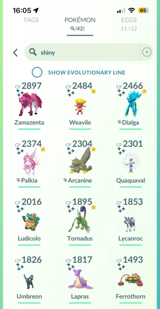Do have any interesting shiny’s. Always been disappointed tbf