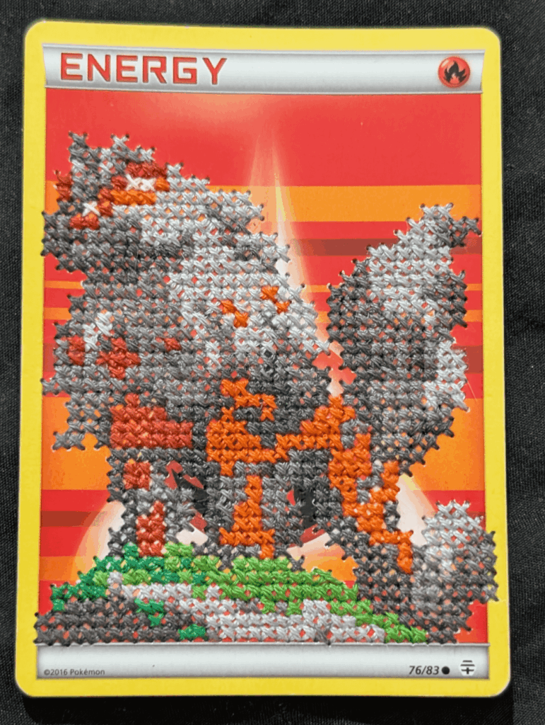 Cross Stitch Hisuian Arcanine