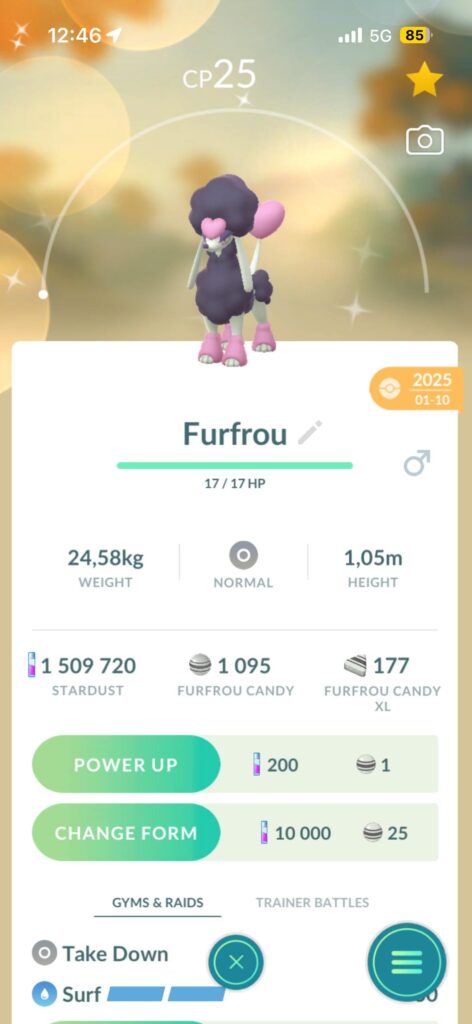 Don’t forget to get heart trim furfrou during this event!