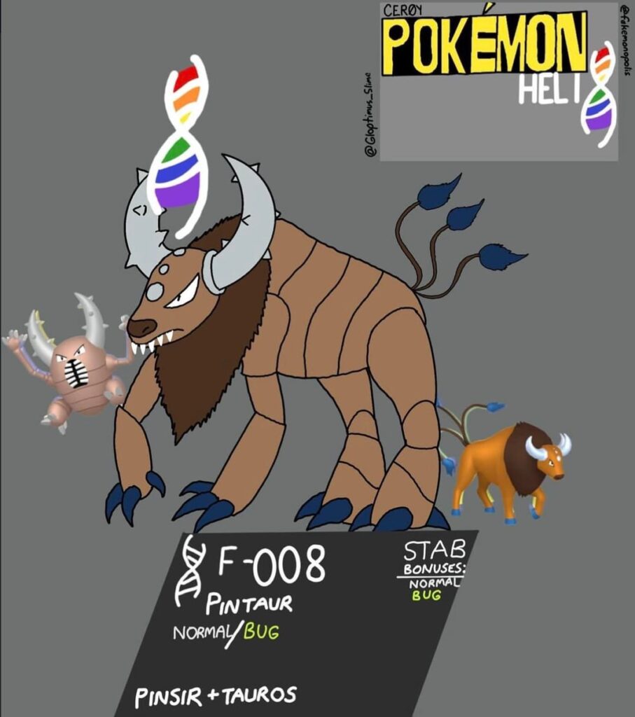 [OC] new fusion—Pinsir + Tauros