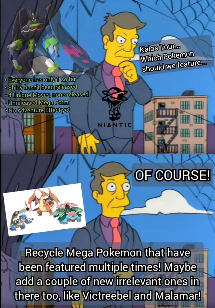 Out of all the certified Niantic moments, Kalos Tour is one of them