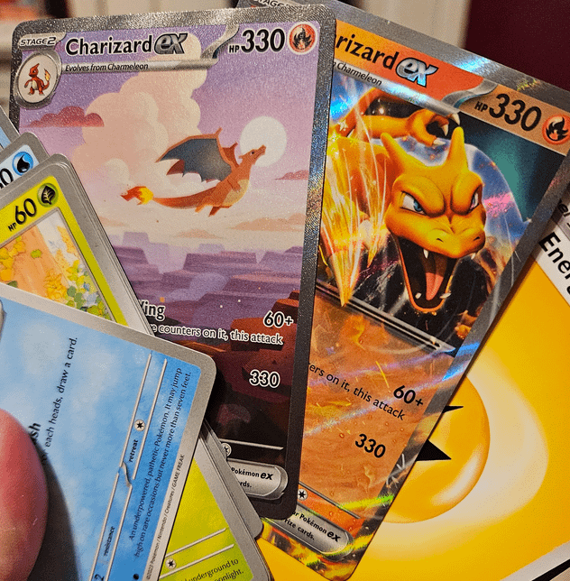 One of my neatest pack rips back during 151's release: a Double Charizard