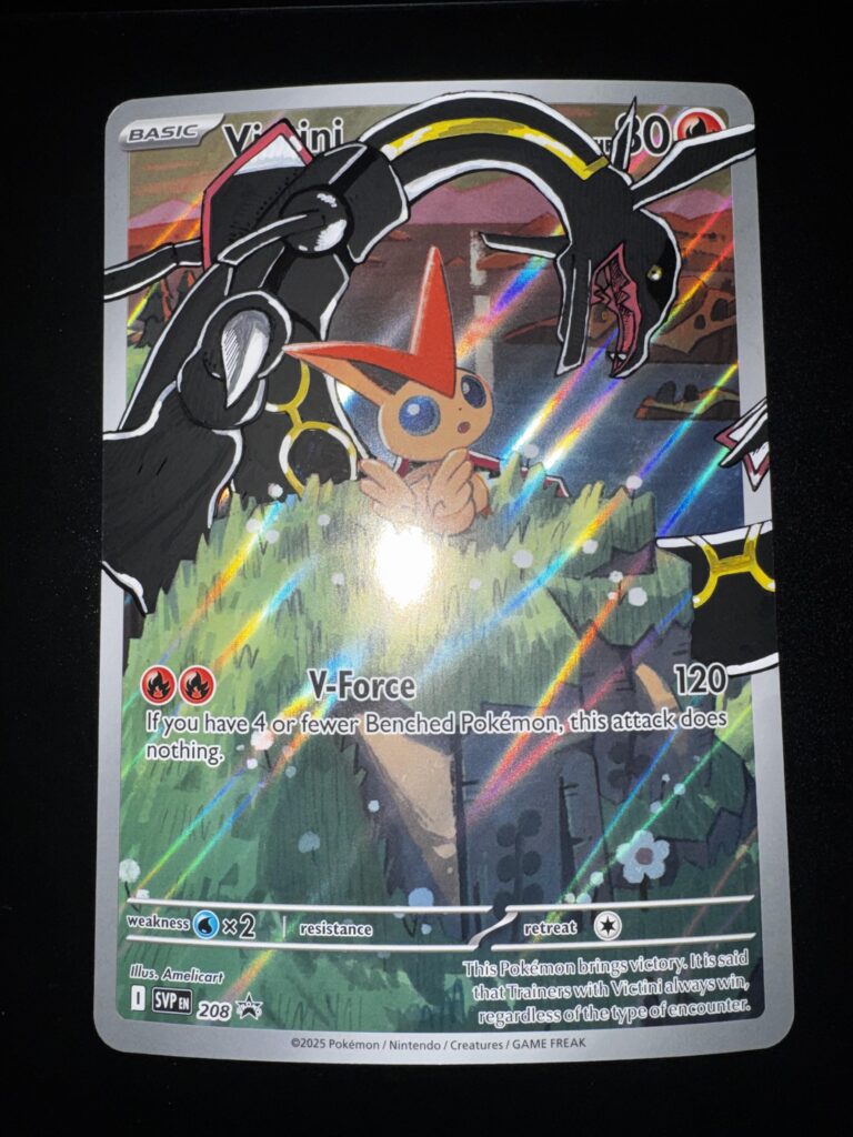 Odd looking victini promo 🤔