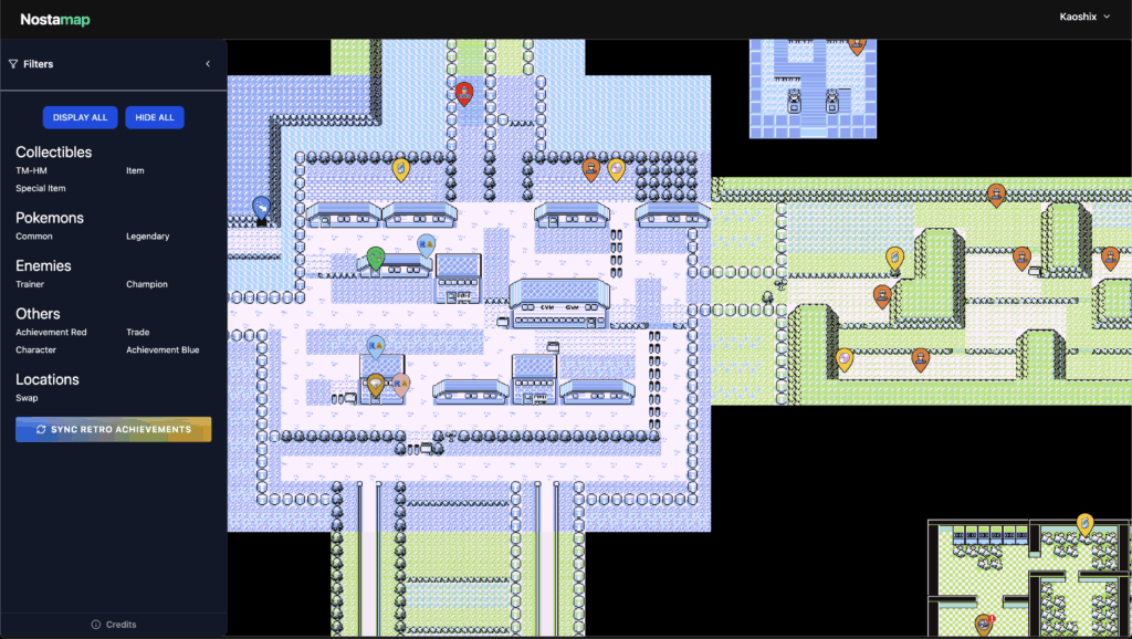 Interactive Map for Pokemon Red / Blue