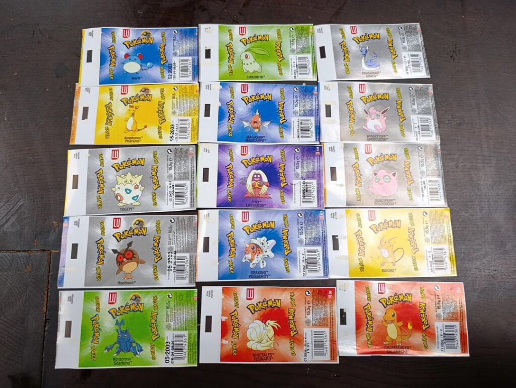 Vintage Pokemon Food packaging