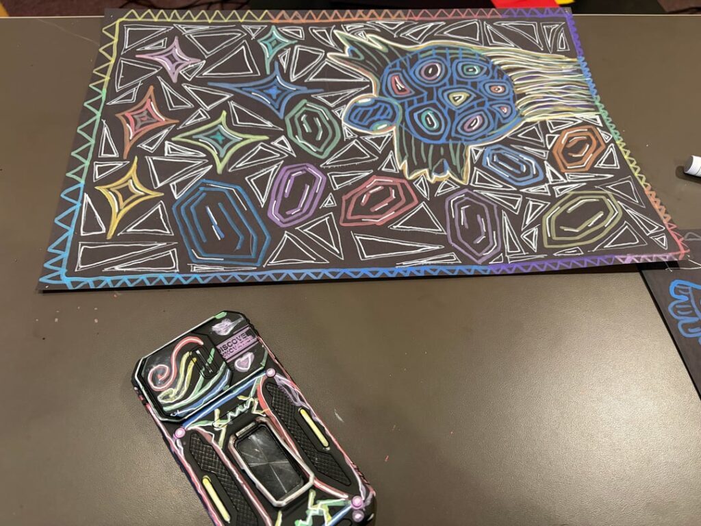 Terapagos Aztec drawing