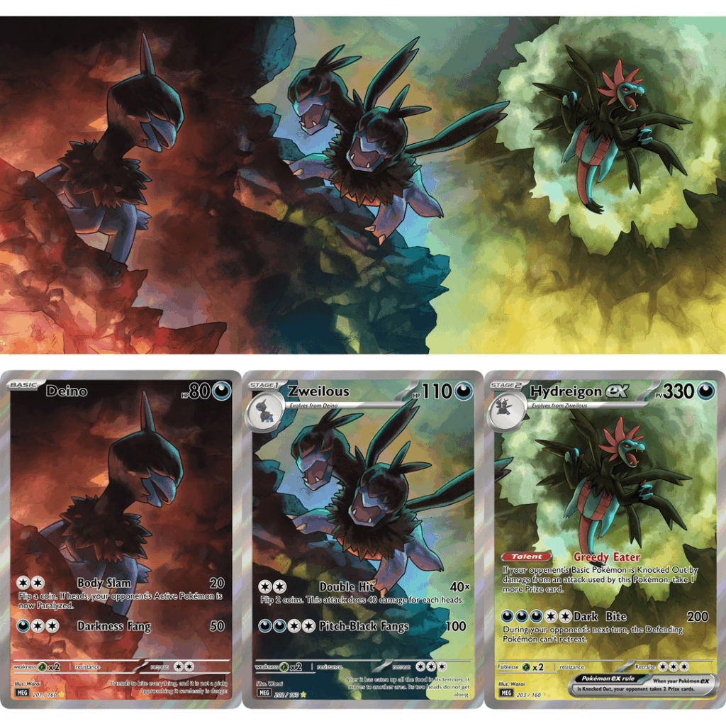 Hydreigon line fan art