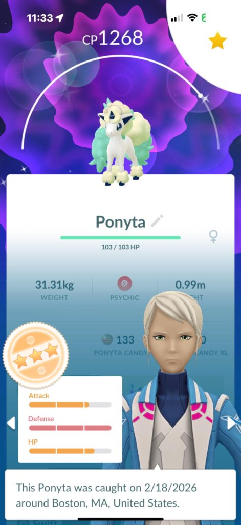 I caught a Shiny Pokémon that ran away