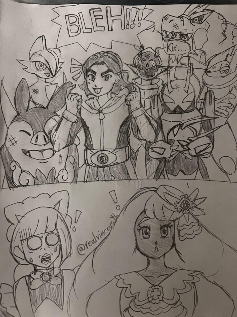 PUB used 「BLEH!!!」on Jacinthe. [Art by Me/realvincevath]