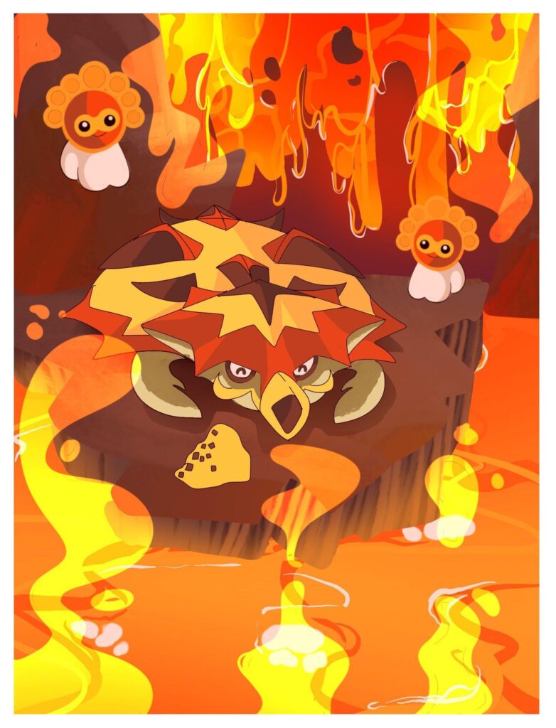 Day 3 of practicing art for the 2026 card contest