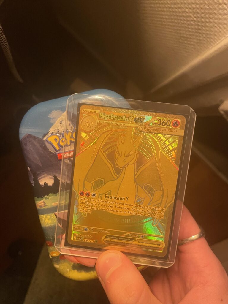Mega charizard in a mini tin !!