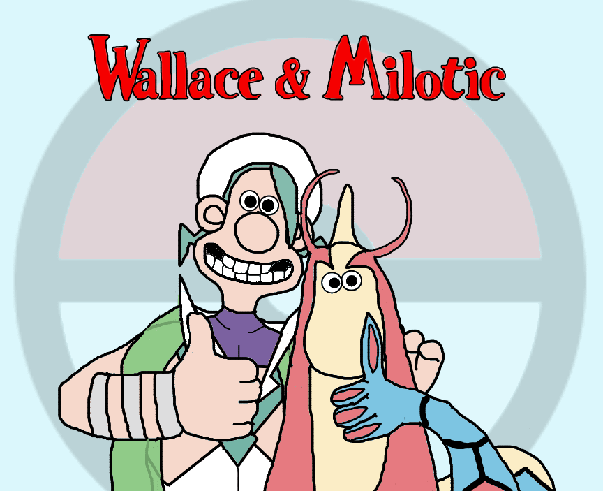 Some perfectly normal art of Wallace and his Milotic (This idea has been floating around my head for years, but only now have I mustered the motivation and confidence in my drawing ability to make it a reality).