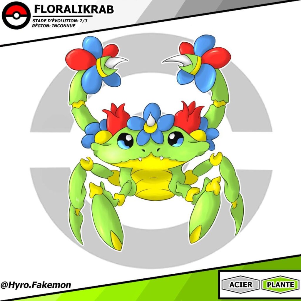 Meet Floralikrab (September 2024) Do you approve the design ? ✌😁 (No IA🚫)