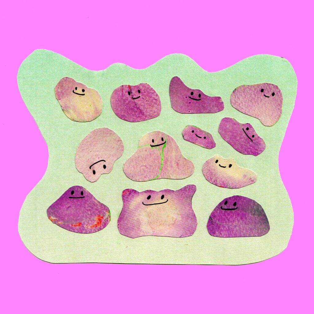 Ditto, Colored Paper on Digital Background (OC)