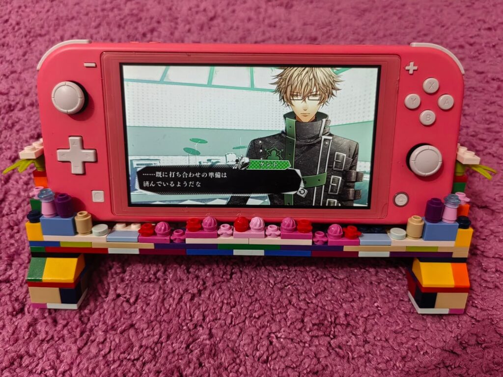made a switch stand from Lego bricks