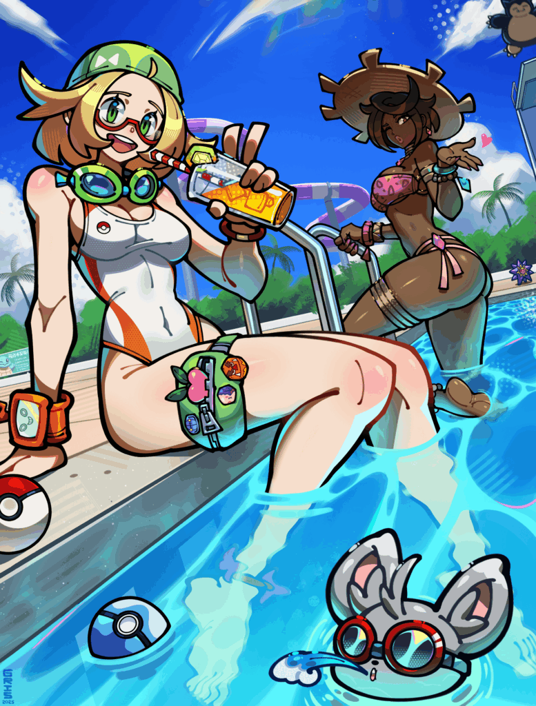 Pokemon Pool fun! - by me (GRIS)