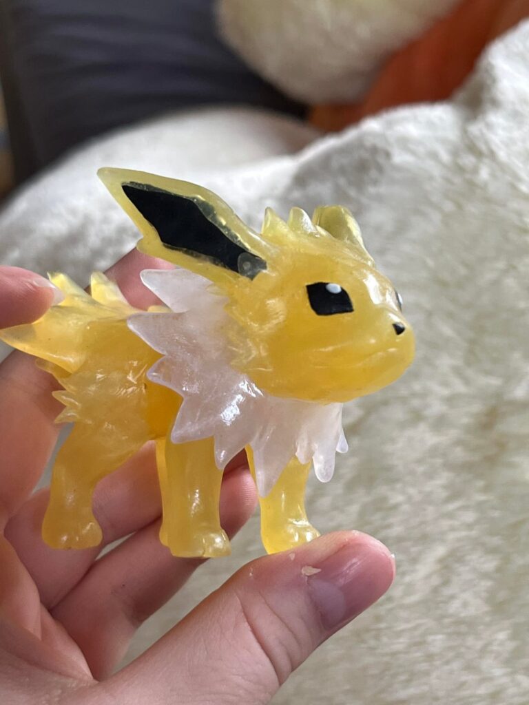 (OC) Jolteon Clear Handsculpted Oyumaru Thermoplastic figure