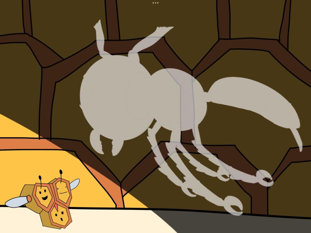 It seems a visitor has arrived at a local Combee hive in the Jingguan region, I wonder what it is?