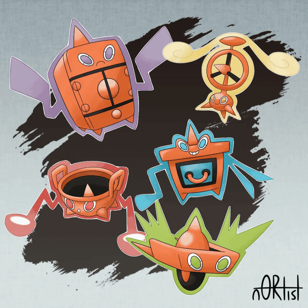 Hisuian Rotom by n0rtist