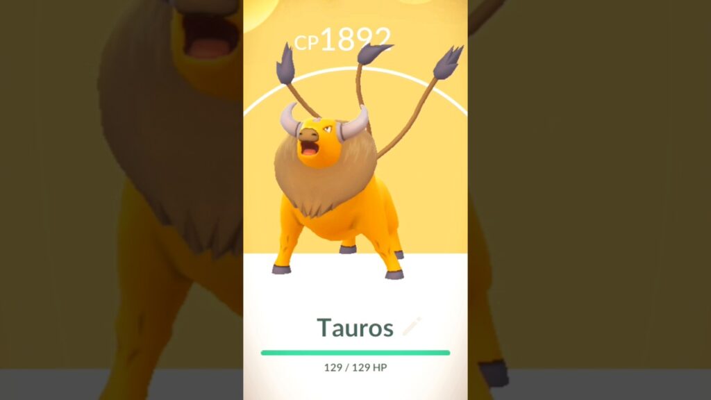 Shiny Tauros Encounter After Long Hunt! #pokemongo