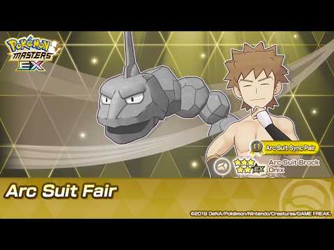 Pokemon Masters EX: Arc Suit Brock & Onix Summoning