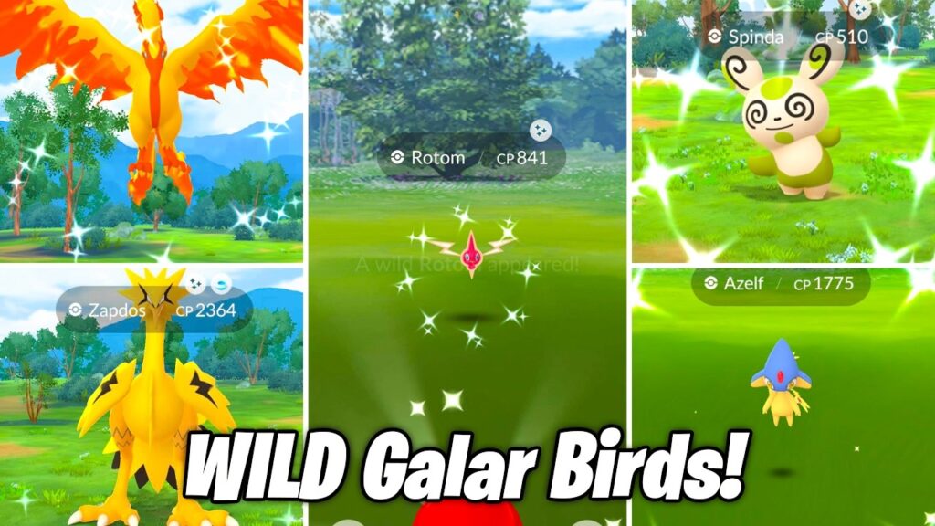 WILD GALAR BIRDS NOW IN POKEMON GO! Shiny Rotom is BACK / GLOBAL Lake Guardian Spawns?