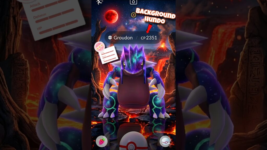 World First Background 100% IV Groudon! #pokemon #pokemongo #shorts #groudon