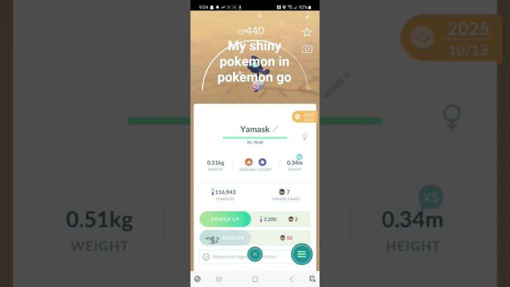 my shiny pokemon in pokemon go